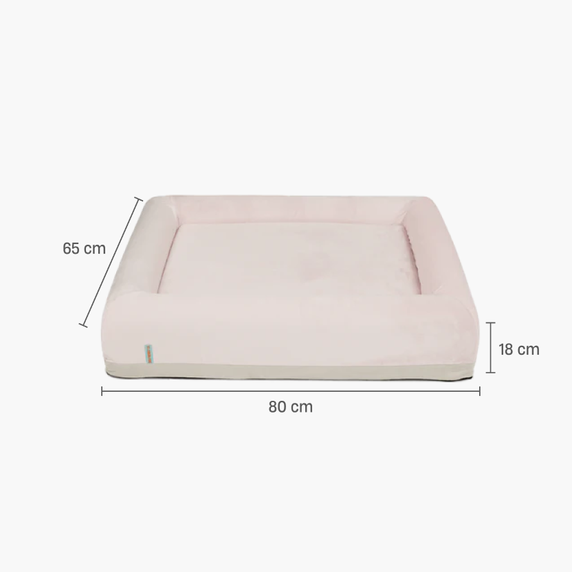 Premium Orthopedic Memory Foam Dog Bed - Pink (Small)