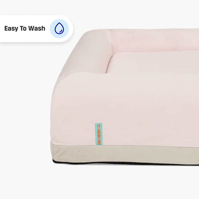 Premium Orthopedic Memory Foam Dog Bed - Pink (Small)