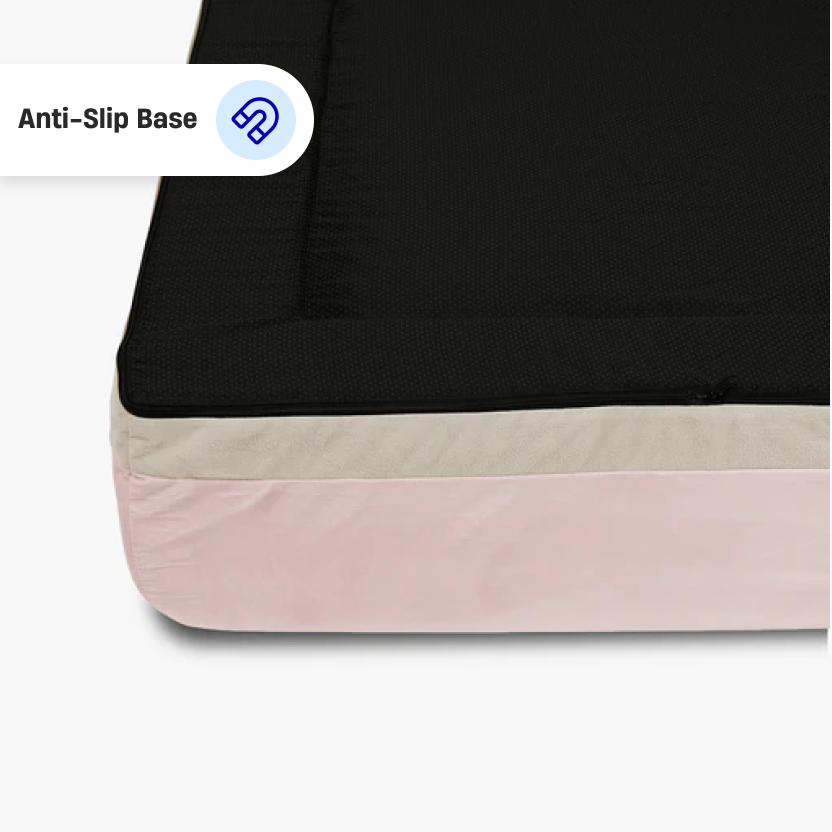 Premium Orthopedic Memory Foam Dog Bed - Pink (Small)