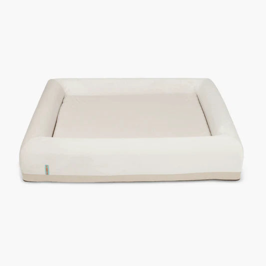 Premium Orthopädisches Memory-Schaum Hundebett - Champagner (Medium)