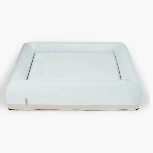 Premium Orthopädisches Memory-Schaum Hundebett - Himmelblau (Medium)