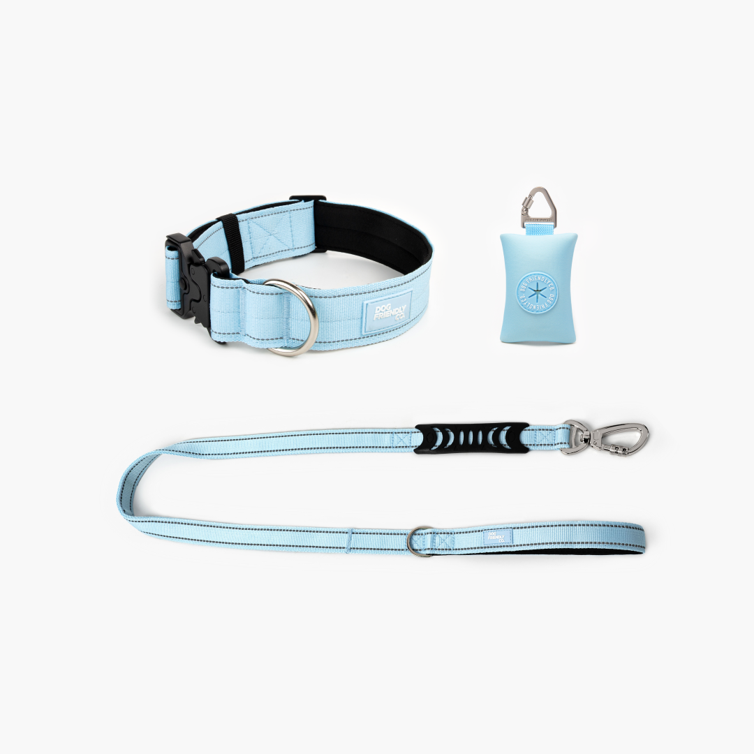 Halsband-Set - Himmelblau