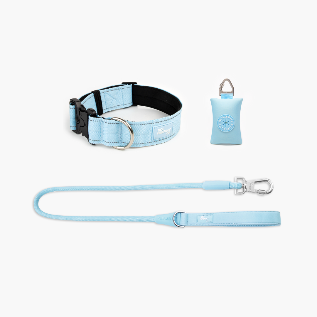 Halsband-Set - Himmelblau