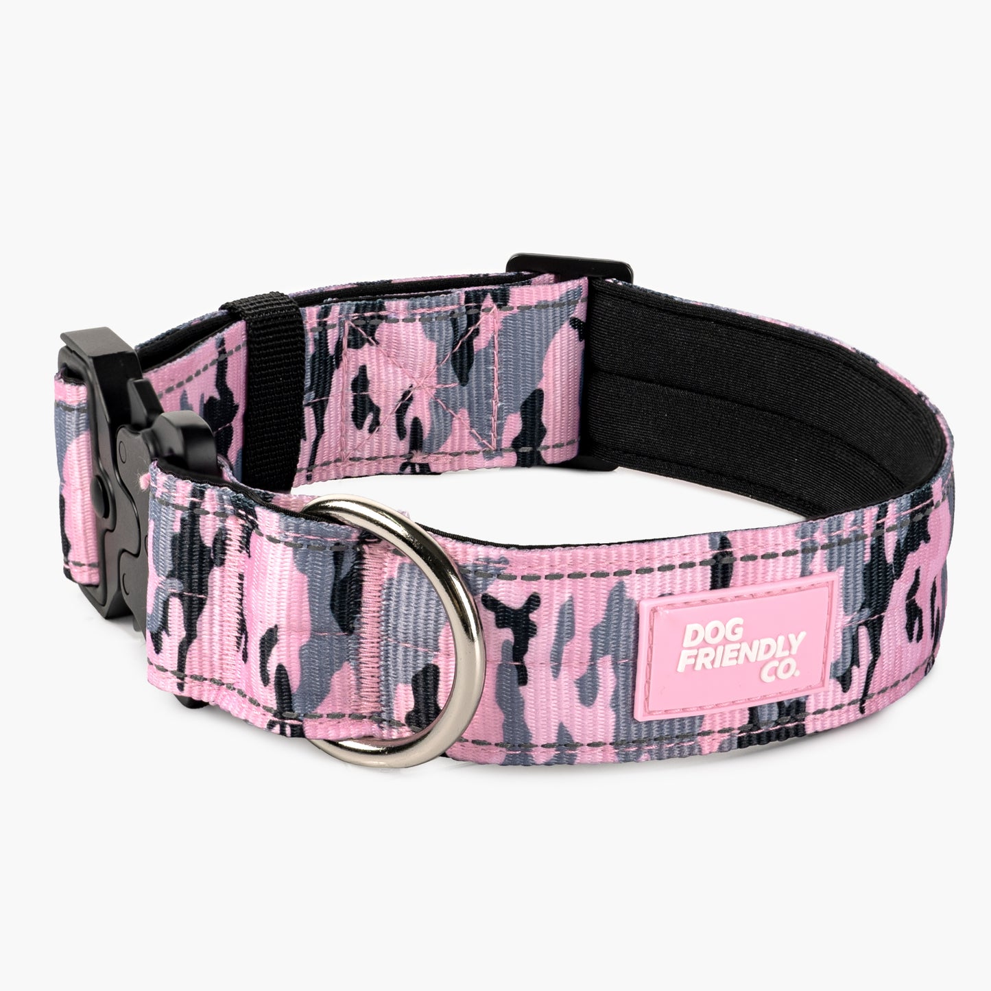 Halsband-Set für Spaziergänge - Rosa Camouflage