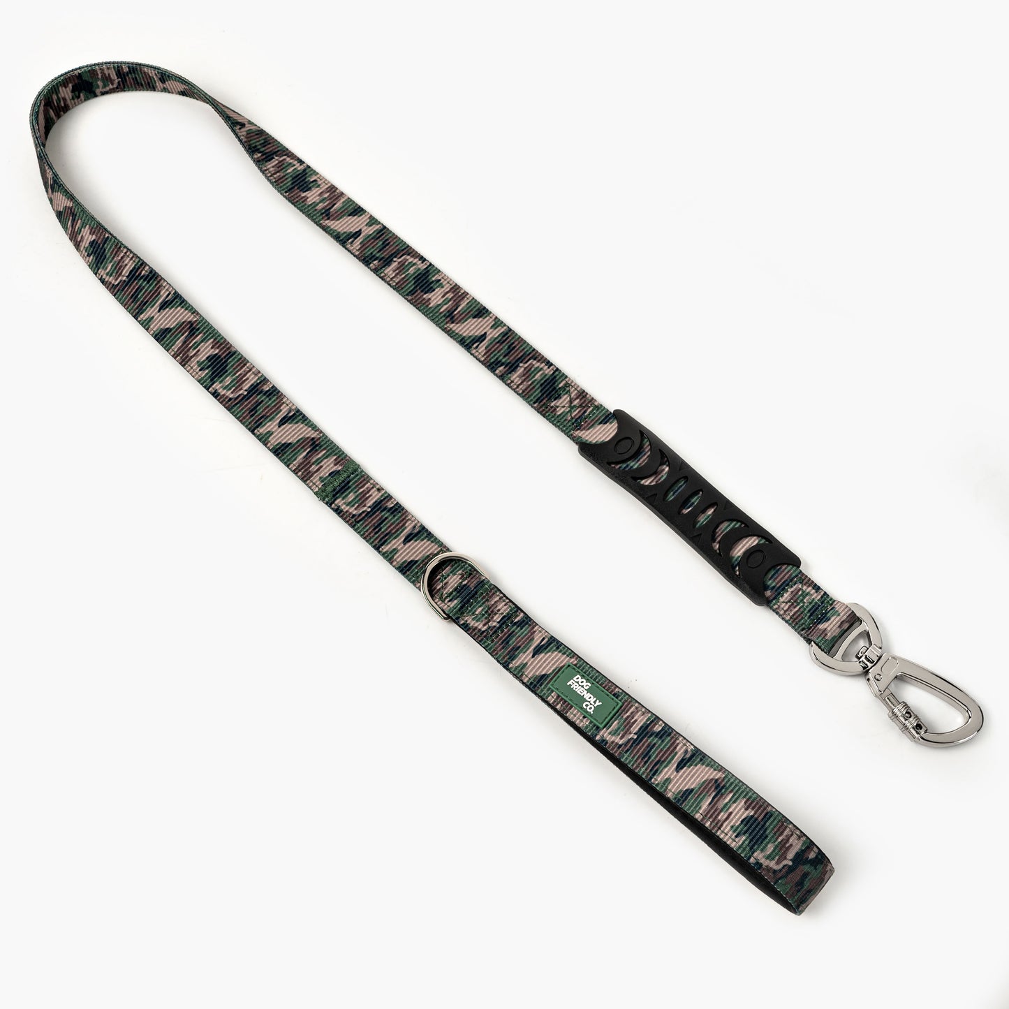 Halsband-Set für Spaziergänge - Grünes Tarnmuster