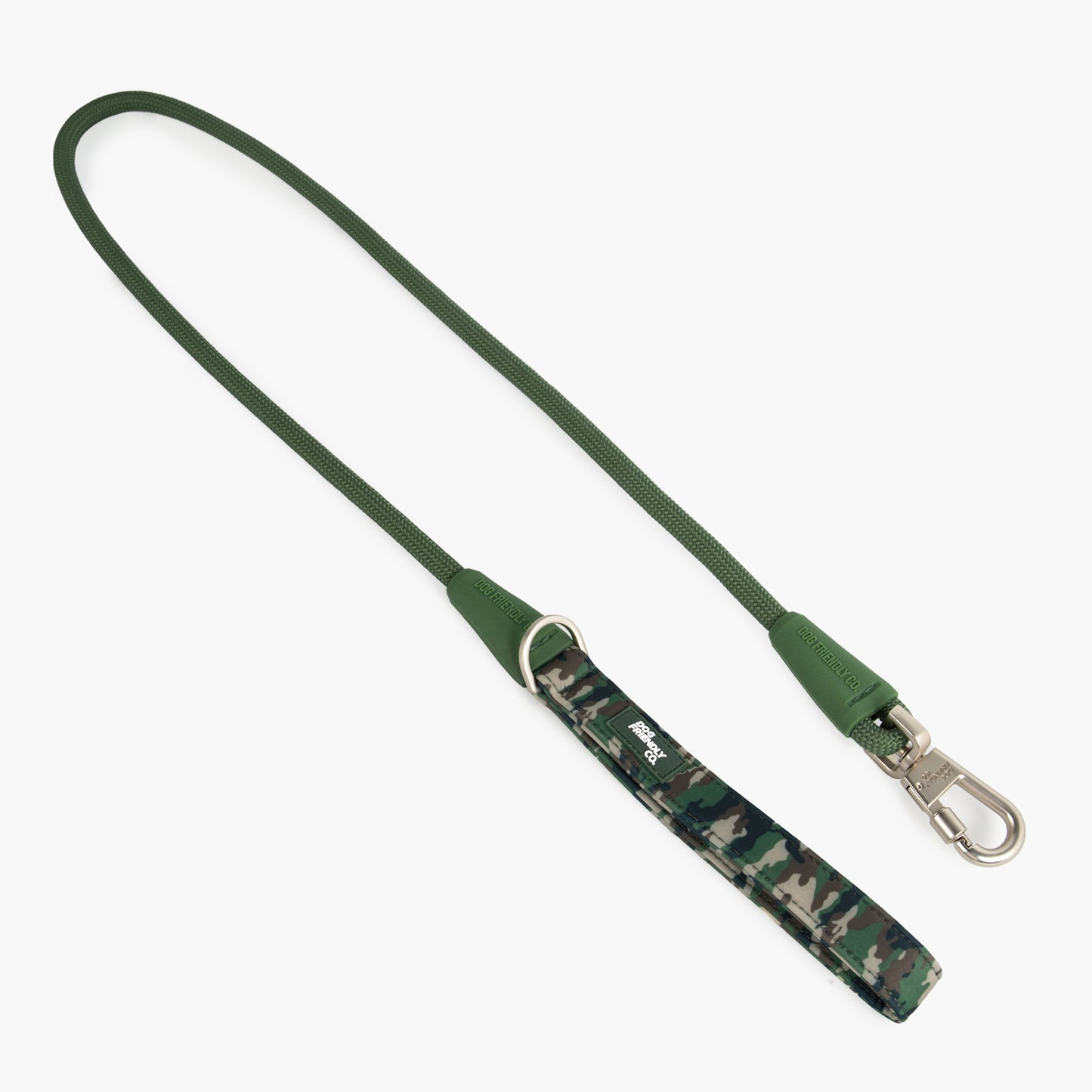 Halsband-Set für Spaziergänge - Grünes Tarnmuster