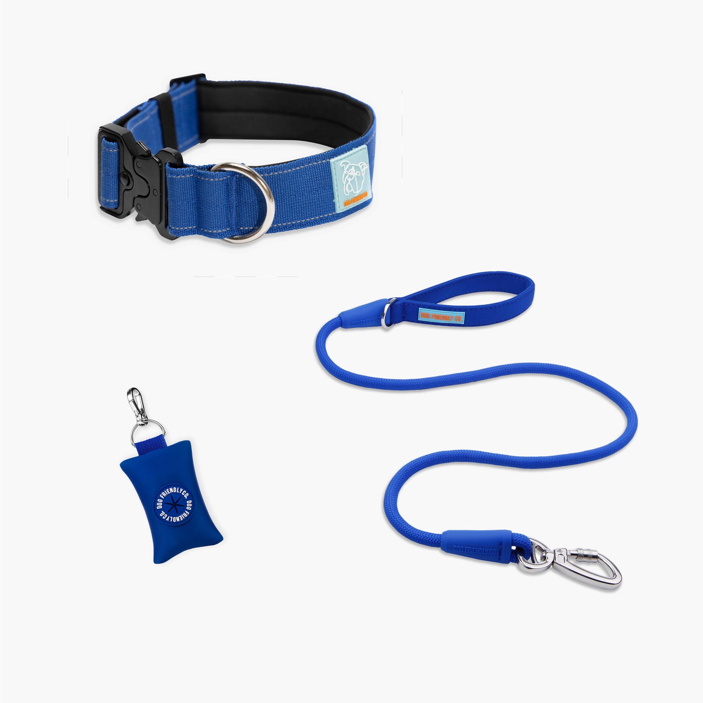 Halsband-Set - Klassisches Blau
