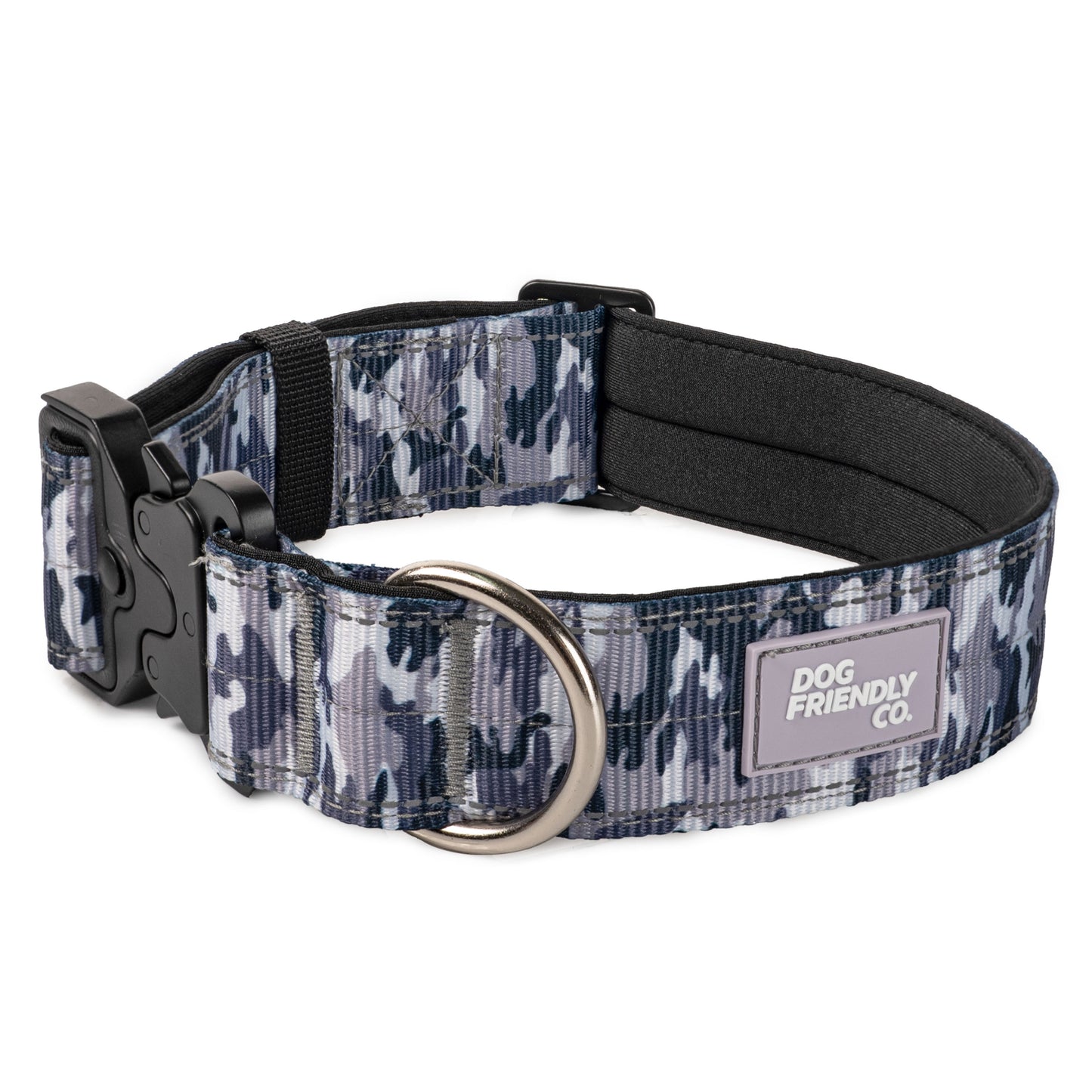 Halsband-Set für Spaziergänge - Grauer Tarnmuster