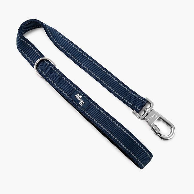 Short Trainer Dog Leash - Navy Blue