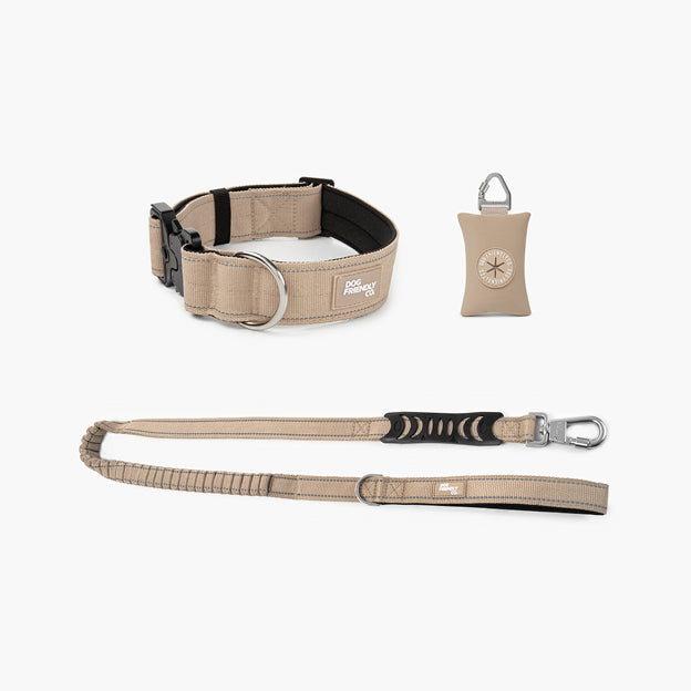 Collar Walk Set - Brown