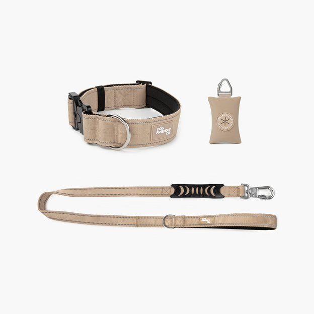 Collar Walk Set - Brown