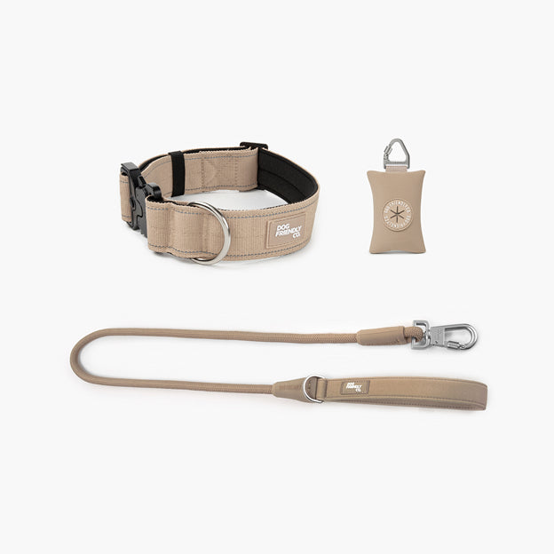 Collar Walk Set - Brown