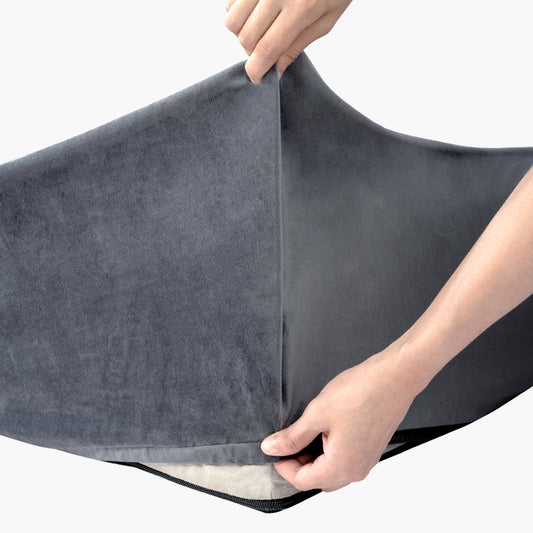 Velvet Easy Fit Hundebettbezug - Anthrazit