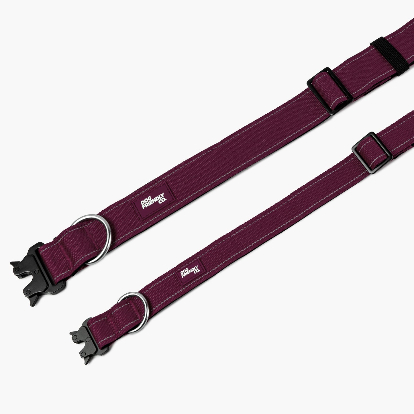 Tactical Dog Collar - Burgundy