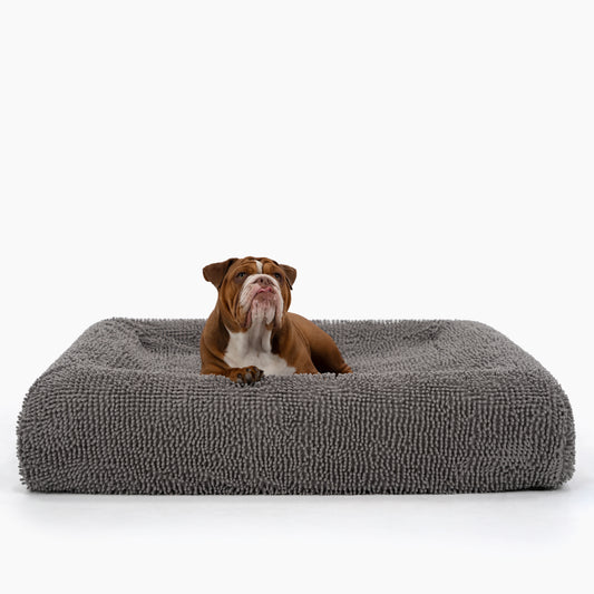 Plüschiges Nap Easy Fit Hundebettbezug - Anthrazit