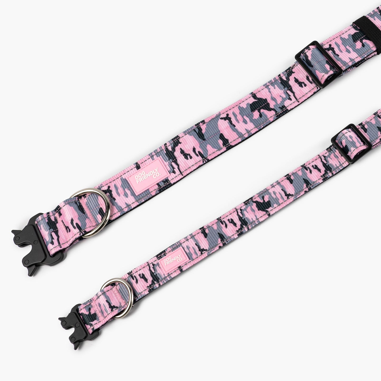 Taktisches Hundehalsband - Rosa Camouflage