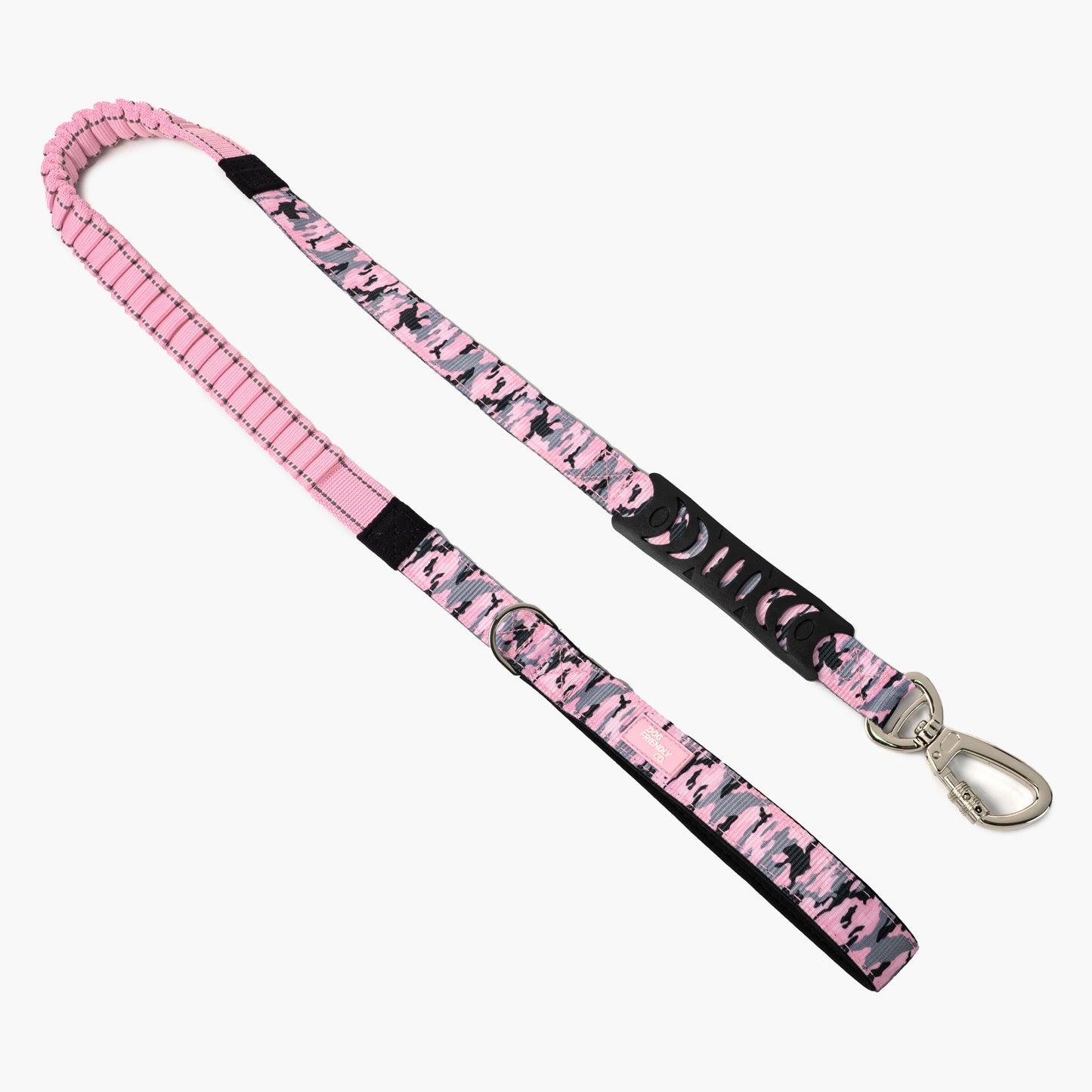 Bungee Dog Leash - Pink Camo