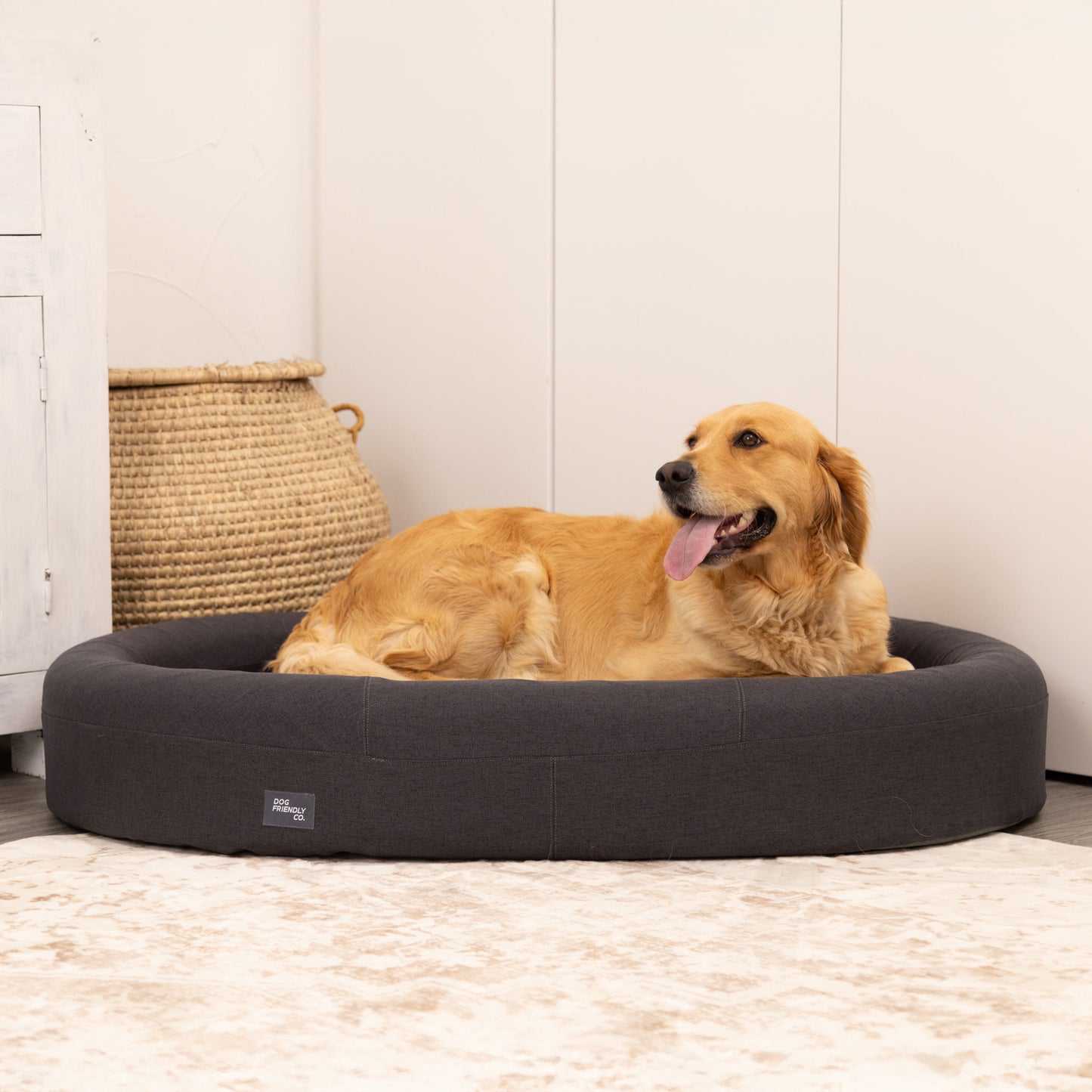 Chill Pill Memory Foam Dog Bed - Charcoal (Medium)