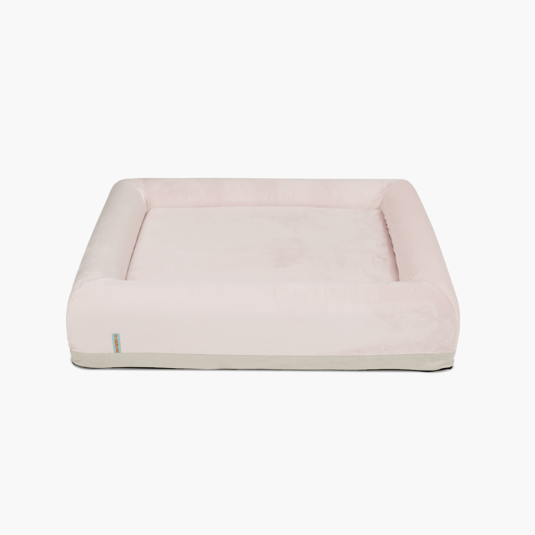 Orthopedic Memory Foam Dog Bed - Pink (Medium)