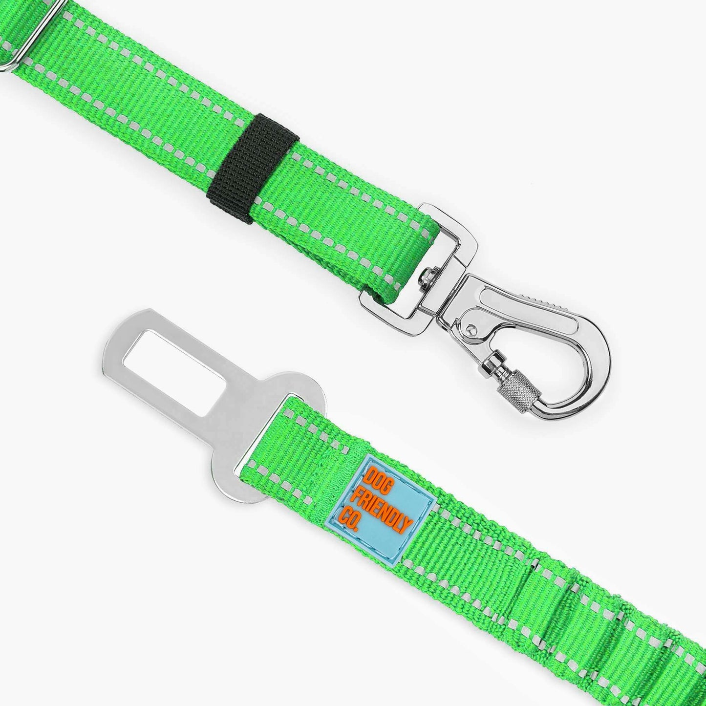 Dog Seat Belt - Neon Green